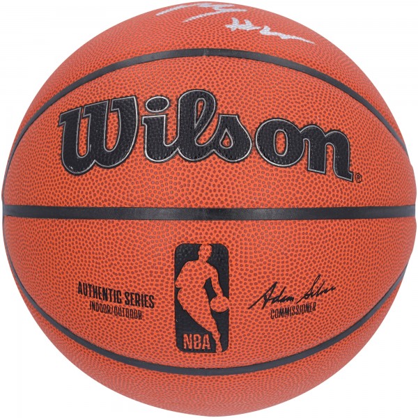 Mikal Bridges New York Knicks Autographed Fanatics Authentic Wilson Authentic Series Indoor/Outdoor Basketball