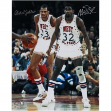 Kareem Abdul-Jabbar & Magic Johnson Los Angeles Lakers Autographed Fanatics Authentic 16 x 20 All-Star Game Photograph