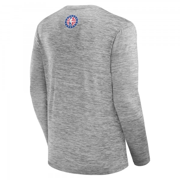 Футболка с длинным рукавом Milwaukee Bucks NBA Hoops for Troops - Heather Gray
