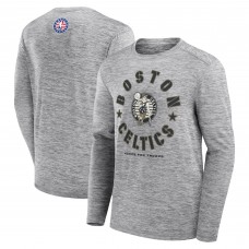 Футболка с длинным рукавом Boston Celtics NBA Hoops for Troops - Heather Gray
