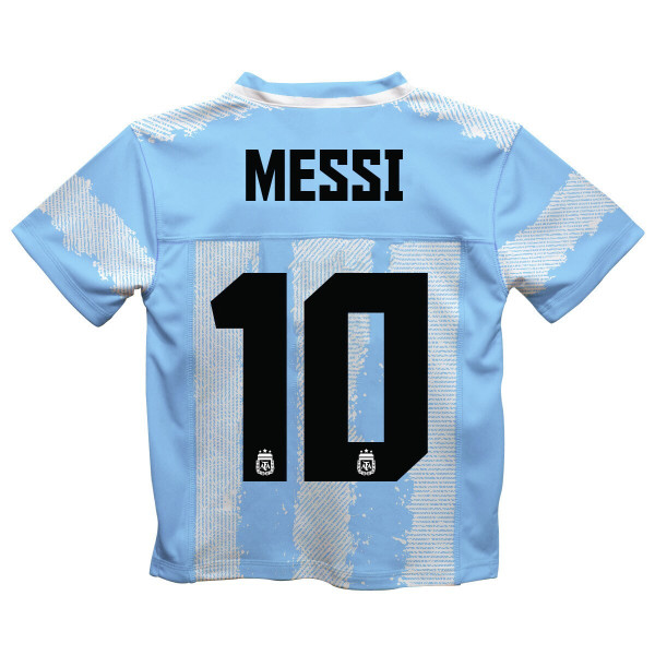 Подростковая Lionel Messi Argentina National Team Vive La Fete Painted Stripes Football Jersey - Light Blue