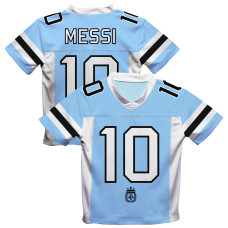 Джерси Lionel Messi Argentina National Team Vive La Fete Football - Light Blue