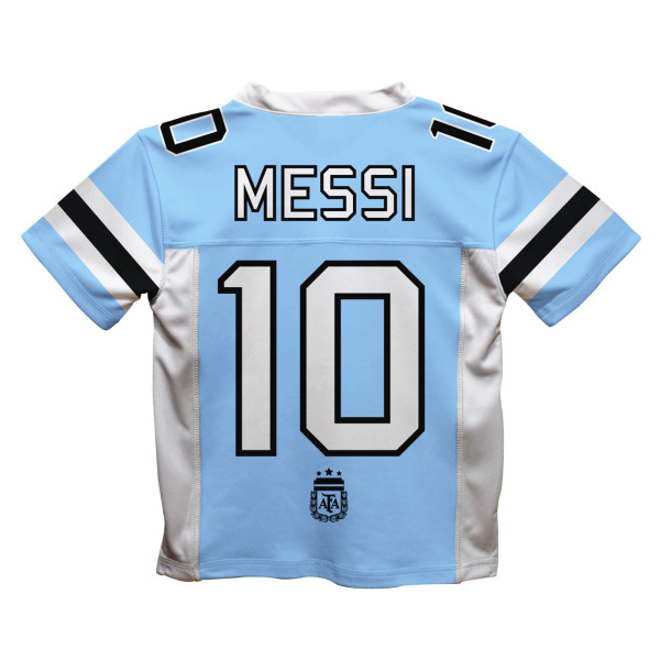 Джерси Lionel Messi Argentina National Team Vive La Fete Football - Light Blue