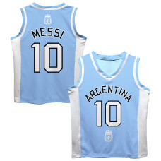 Джерси Lionel Messi Argentina National Team Vive La Fete Mesh Basketball - Light Blue