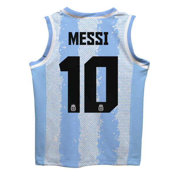 Джерси Lionel Messi Argentina National Team Vive La Fete Mesh Basketball - Light Blue