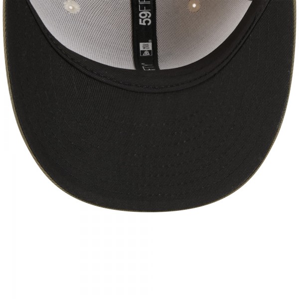 Бейсболка Los Angeles Dodgers New Era Light Beige/Olive 2025 Armed Forces Day 59FIFTY