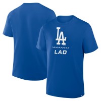 Футболка Los Angeles Dodgers Fanatics Royal Clubhouse Legacy Side Swipe