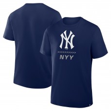 New York Yankees Fanatics Navy Clubhouse Legacy Side Swipe T-Shirt
