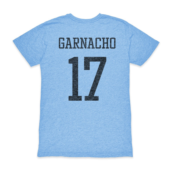 Футболка Alejandro Garnacho Argentina National Team 1863FC Vintage Tri-Blend - Light Blue
