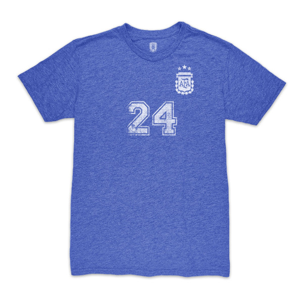 Футболка Enzo Fernández Argentina National Team 1863FC Vintage Tri-Blend - Blue