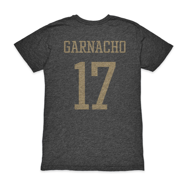 Футболка Alejandro Garnacho Argentina National Team 1863FC Vintage Tri-Blend - Black