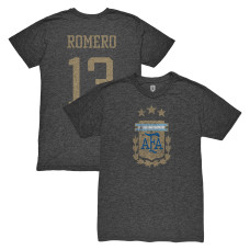 Футболка Cristian Romero Argentina National Team 1863FC Vintage Tri-Blend - Black