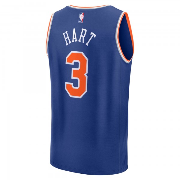 Джерси New York Knicks Josh Hart Fanatics Blue Fast Break Replica Player - Icon Edition