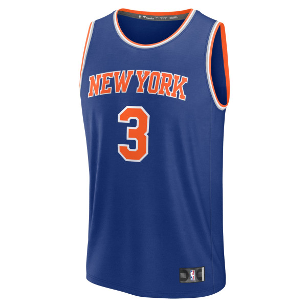 Подростковая New York Knicks Josh Hart Fanatics Blue Fast Break Replica Jersey - Icon Edition