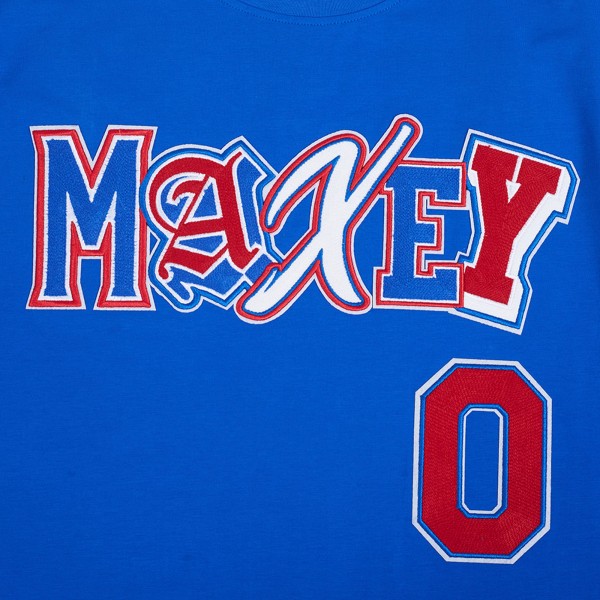 Philadelphia 76ers Tyrese Maxey Pro Standard Royal City Ransom T-Shirt