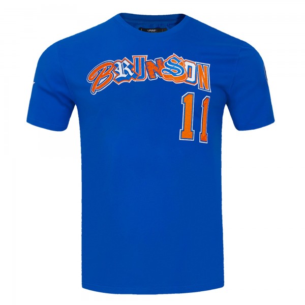 Футболка Jalen Brunson New York Knicks Pro Standard City Ransom - Blue