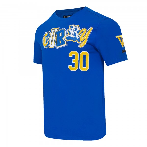 Футболка Golden State Warriors Stephen Curry Pro Standard Royal City Ransom
