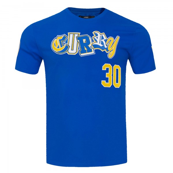 Футболка Golden State Warriors Stephen Curry Pro Standard Royal City Ransom