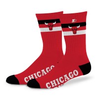 Носки Unisex Chicago Bulls Starter Team Color Two-Stripe Crew