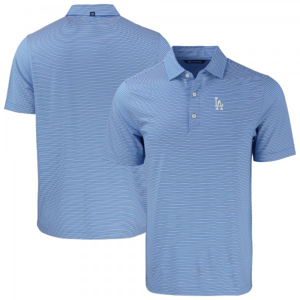 Los Angeles Dodgers Cutter & Buck Royal Forge Eco Double Stripe Stretch Recycled Polo