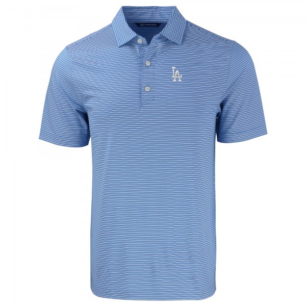 Los Angeles Dodgers Cutter & Buck Royal Forge Eco Double Stripe Stretch Recycled Polo