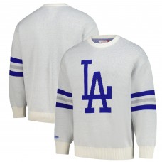 Los Angeles Dodgers Mitchell & Ness Cream Retro Pullover Sweater