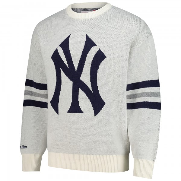 Свитер New York Yankees Mitchell & Ness Cream Retro