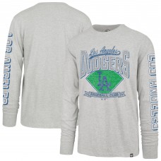 Los Angeles Dodgers 47 Gray Fair Ball Franklin Long Sleeve T-Shirt