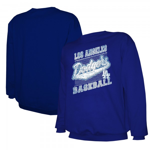 Los Angeles Dodgers Stitches Navy Lightweight Crew Sweatshirt