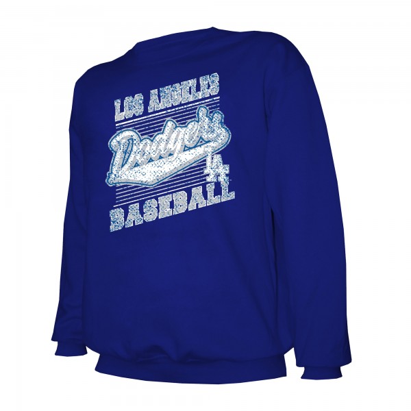 Los Angeles Dodgers Stitches Navy Lightweight Crew Sweatshirt