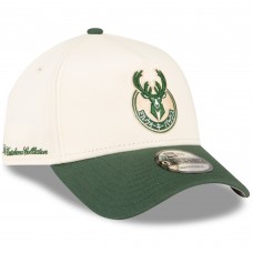 Бейсболка Milwaukee Bucks New Era x Hyperfly Katakana Collection White/Hunter Green A-Frame 9FORTY