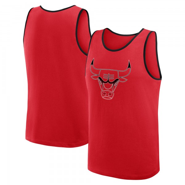Chicago Bulls Logo Athletic Red Unmatched Success Tank Top