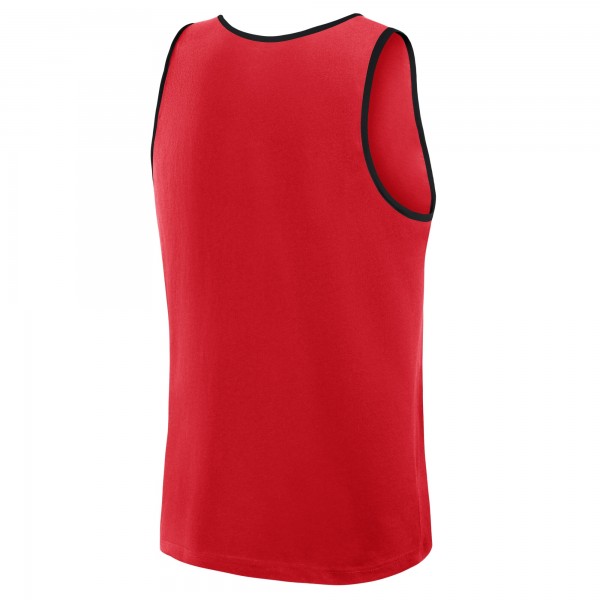 Chicago Bulls Logo Athletic Red Unmatched Success Tank Top