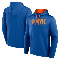 New York Knicks Logo Athletic Blue Head Start Pullover Hoodie