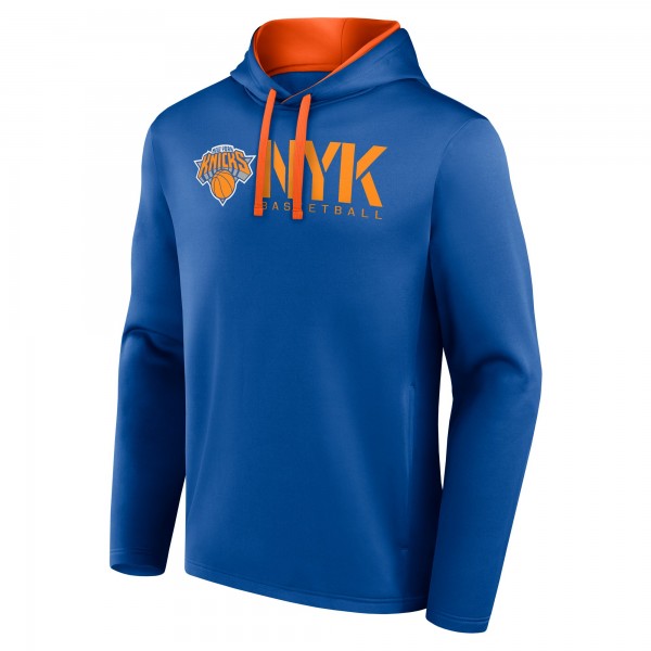 New York Knicks Logo Athletic Blue Head Start Pullover Hoodie