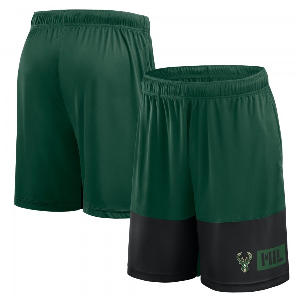 Milwaukee Bucks Logo Athletic Hunter Green Best of the Best Shorts