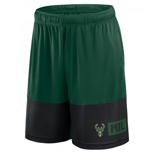 Milwaukee Bucks Logo Athletic Hunter Green Best of the Best Shorts