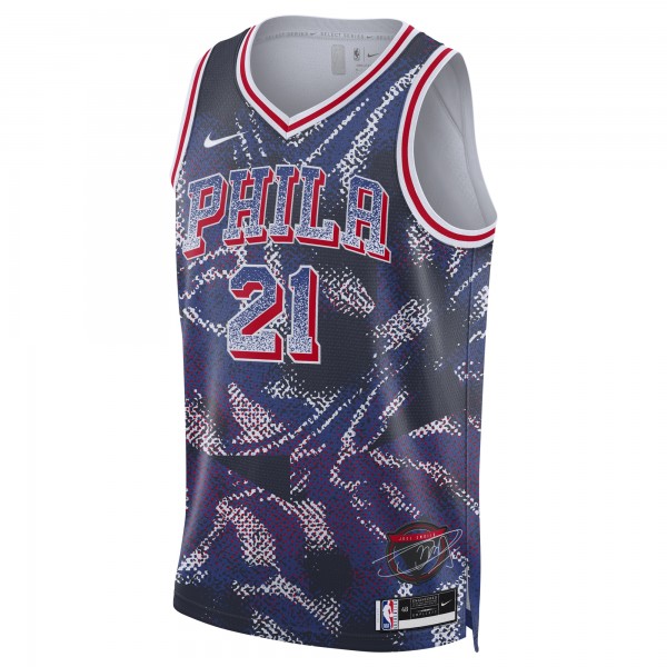 Джерси Unisex Philadelphia 76ers Joel Embiid Nike Navy 2025 Select Series Swingman Player