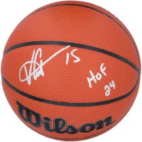 Vince Carter Toronto Raptors Autographed Fanatics Authentic Wilson Authentic Series Indoor/Outdoor Basketball with HOF 24 Inscription