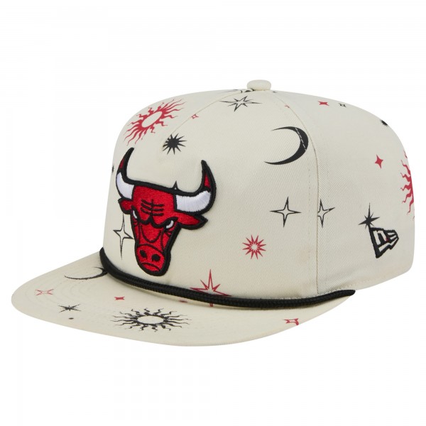 Бейсболка Chicago Bulls New Era Cream Lunar Golfer