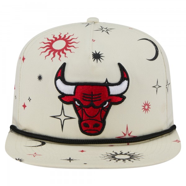 Бейсболка Chicago Bulls New Era Cream Lunar Golfer