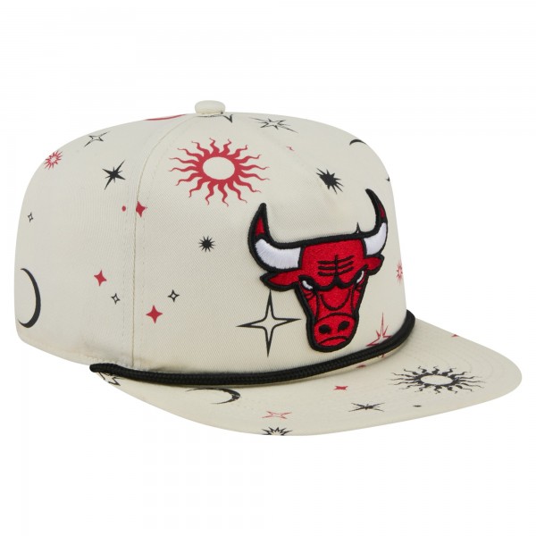 Бейсболка Chicago Bulls New Era Cream Lunar Golfer
