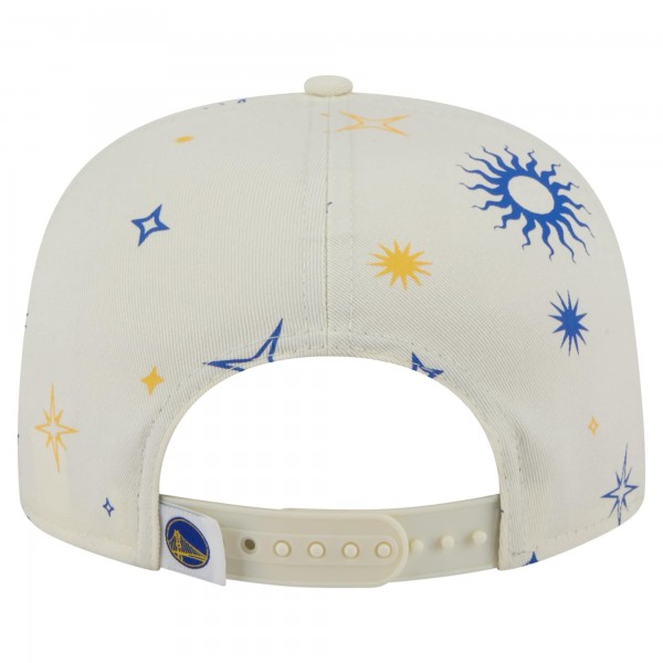 Golden State Warriors New Era Cream Lunar Golfer Snapback Hat