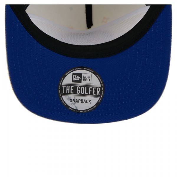 Golden State Warriors New Era Cream Lunar Golfer Snapback Hat