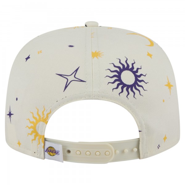 Los Angeles Lakers New Era Cream Lunar Golfer Snapback Hat