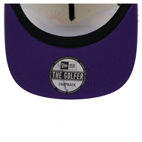 Los Angeles Lakers New Era Cream Lunar Golfer Snapback Hat