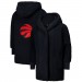 Unisex Toronto Raptors The Best Lounger in the World By Jill Martin Black Oversized Open-Front Hoodie Sweater