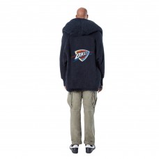 Свитер с капюшоном Unisex Oklahoma City Thunder The Best Lounger in the World By Jill Martin Navy Oversized Open-Front