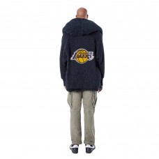 The Best Lounger in the World By Jill Martin Los Angeles Lakers Unisex Black Oversized Open-Front Hoodie Sweater