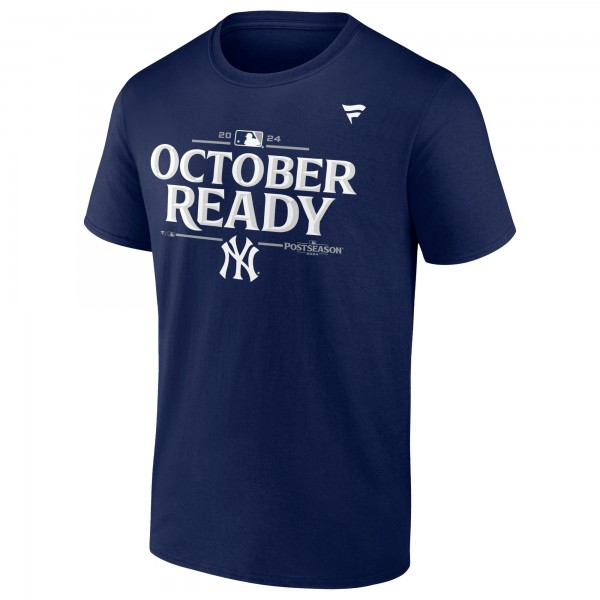New York Yankees Fanatics Navy 2024 MLB Postseason Locker Room T-Shirt